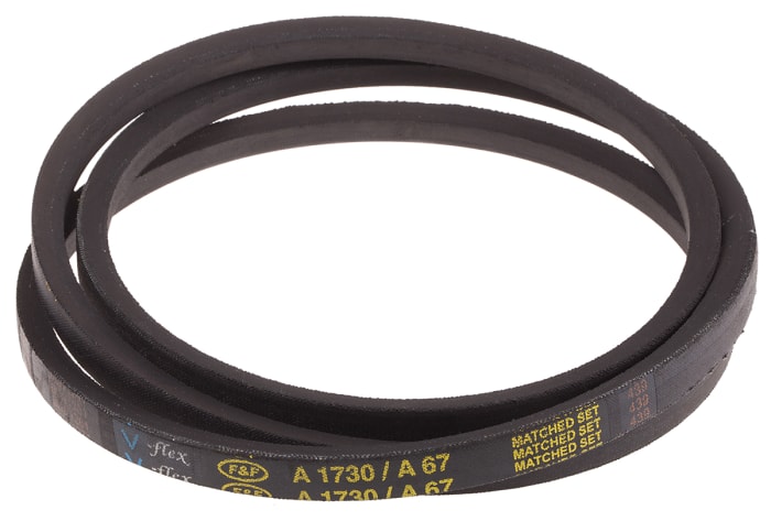 RS PRO Drive Belt, belt section A, 1700mm Length