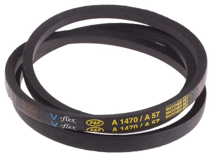 Courroie RS PRO, Section A, long primitive : 1480mm, long int: 1450mm, long ext : 1500mm