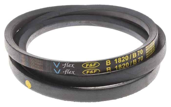 RS PRO Drive Belt, belt section B, 1770mm Length