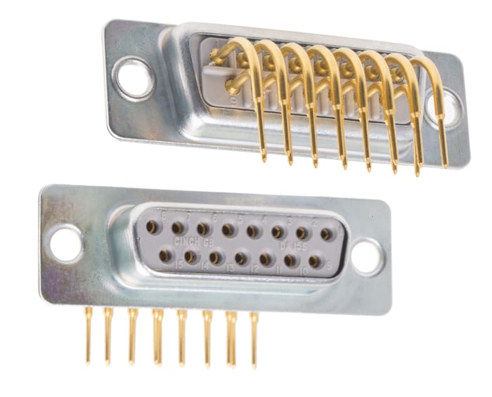 RS PRO 15 Way Right Angle Through Hole D-sub Connector Socket
