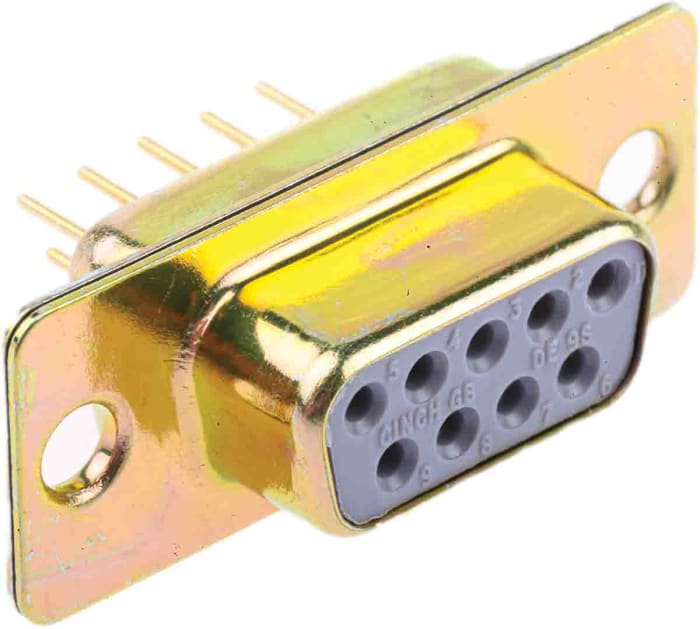 RS PRO 9 Way Through Hole D-sub Connector Socket