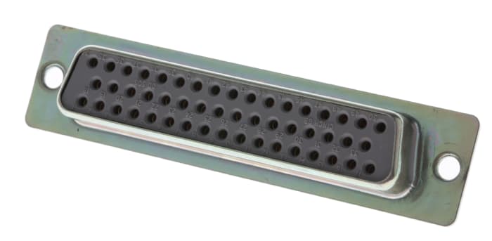 Connecteur Sub-D Femelle RS PRO 50 voies Montage panneau Droit