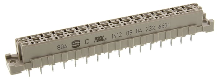 HARTING 32 Way 5.08mm Pitch, Type D Class C2, 2 Row, Straight DIN 41612 Connector, Socket