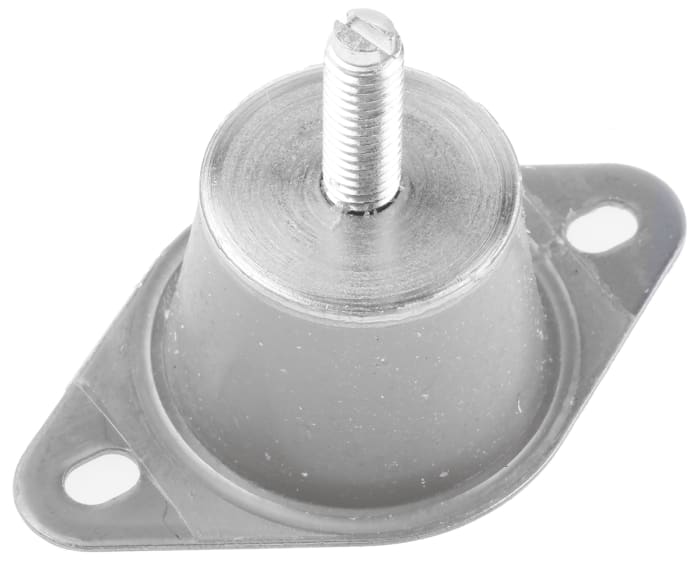 Plot antivibratoire mâle Taica M6 Ø 30mm en Silicone