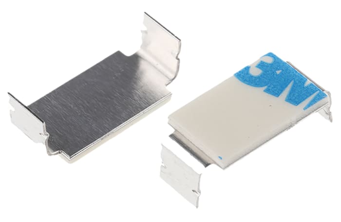 Self adhesive open arm clip, 19.3mm