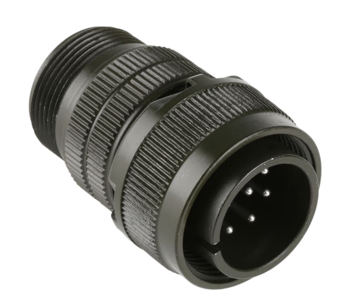 Connecteur cylindrique, 10 Contacts, Mâle, Amphenol Industrial, A souder