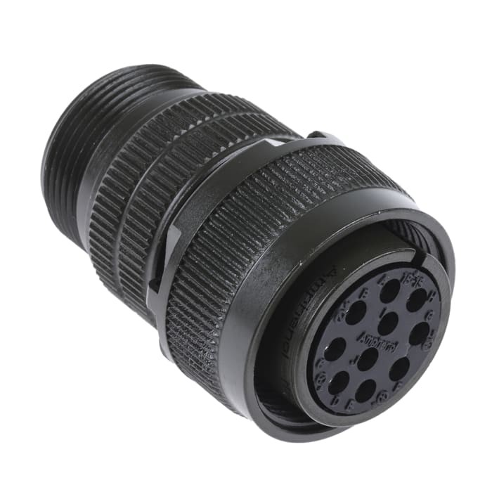 Amphenol Industrial, MS3106A, Copper Alloy 10 Way Cable Mount MIL Spec Circular Connector, Socket Contacts,Shell Size