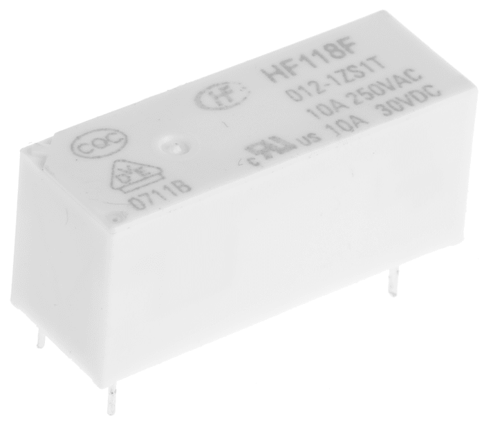 RS PRO PCB Mount Power Relay, 12V dc Coil, 10A Switching Current, SPDT