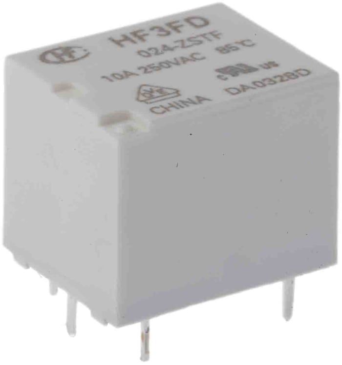 SPDT submin PCB relay, 10A 24Vdc coil