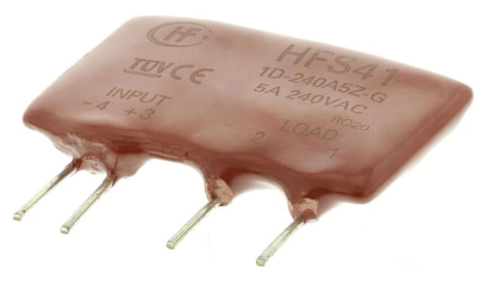 Relais statique RS PRO, 5 A, Montage sur CI, 15 V, 280 V
