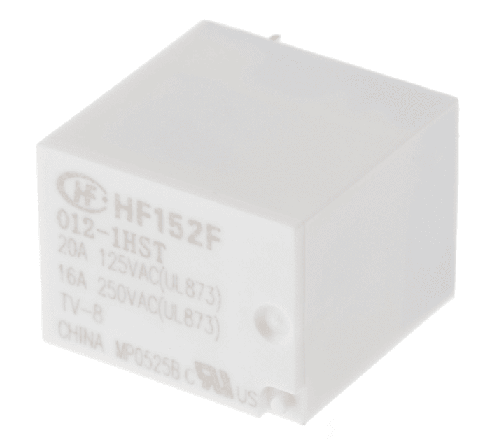 RS PRO PCB Mount Power Relay, 12V dc Coil, 16A Switching Current, SPST