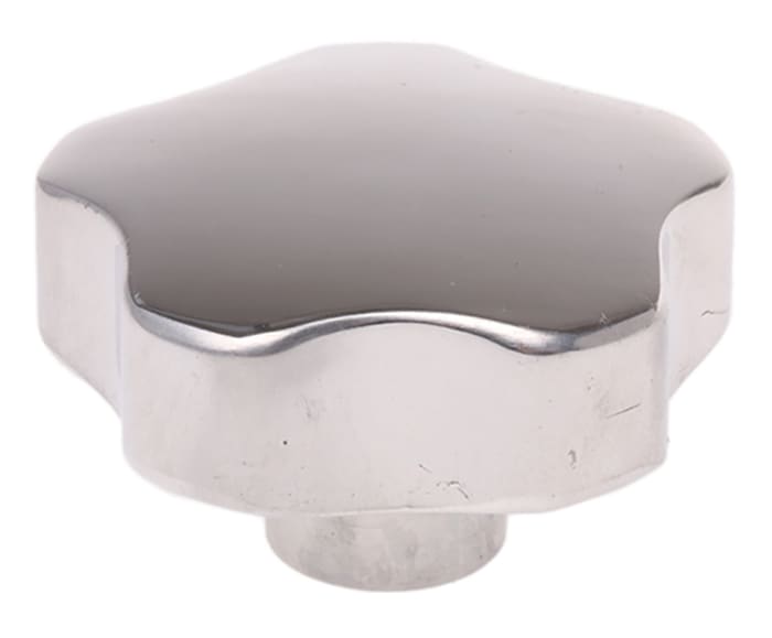 RS PRO Silver Multiple Lobes Clamping Knob, M8, Threaded Hole