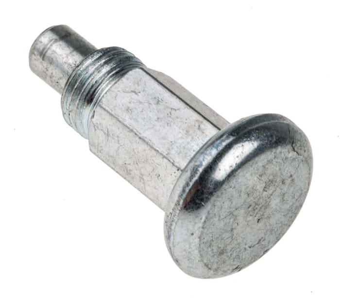 RS PRO 30.4mm Zinc Plated Steel Index Bolt, M10 x 1
