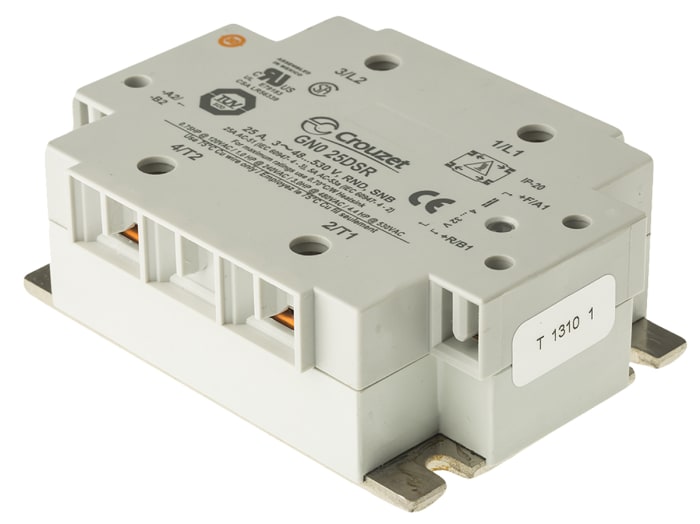 Crouzet Solid State Relay, 25 A Load, 530 V rms Load, 32 V Control