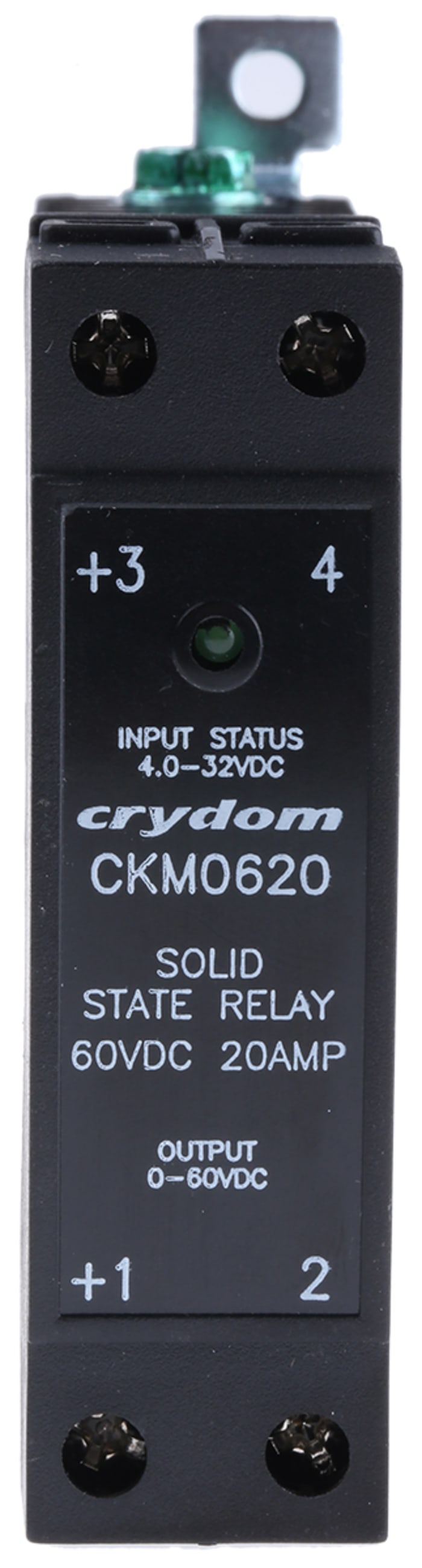Sensata Crydom CKM Series Solid State Relay, 20 A Load, DIN Rail Mount, 60 V Load, 32 V Control