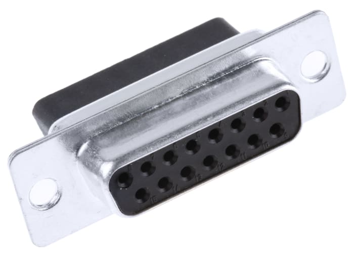 RS PRO 15 Way Cable Mount D-sub Connector Socket