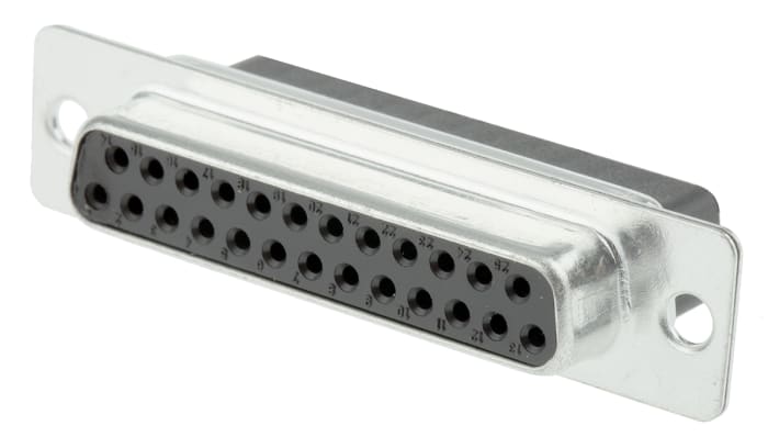 RS PRO 25 Way Panel Mount D-sub Connector Socket