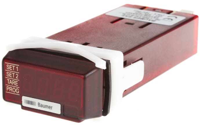 Baumer TA1220 LED Digital Panel Multifunction Meter for Speed, Frequency,  45 mm  x 22 mm