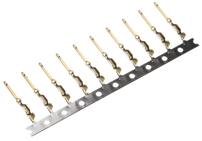 Kontakt pro konektory D-Sub, Samec izolace krimpováním, pokovení: Zlato, cín, max. AWG: 24AWG, min. AWG: 28AWG,