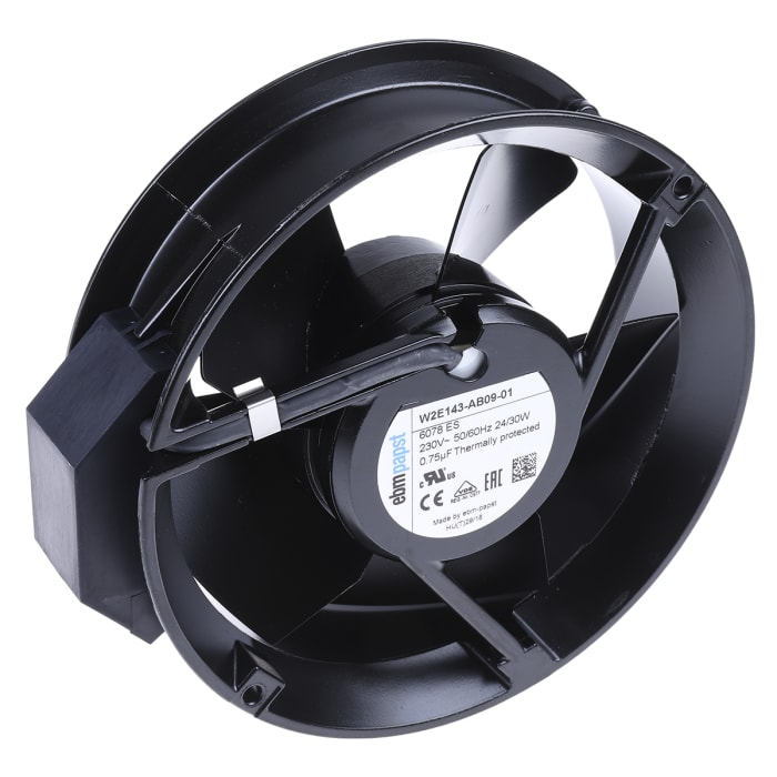 ebm-papst 600 Series Axial Fan, 230 V ac, AC Operation, 420m³/h, 26W, 171.4 x 50mm