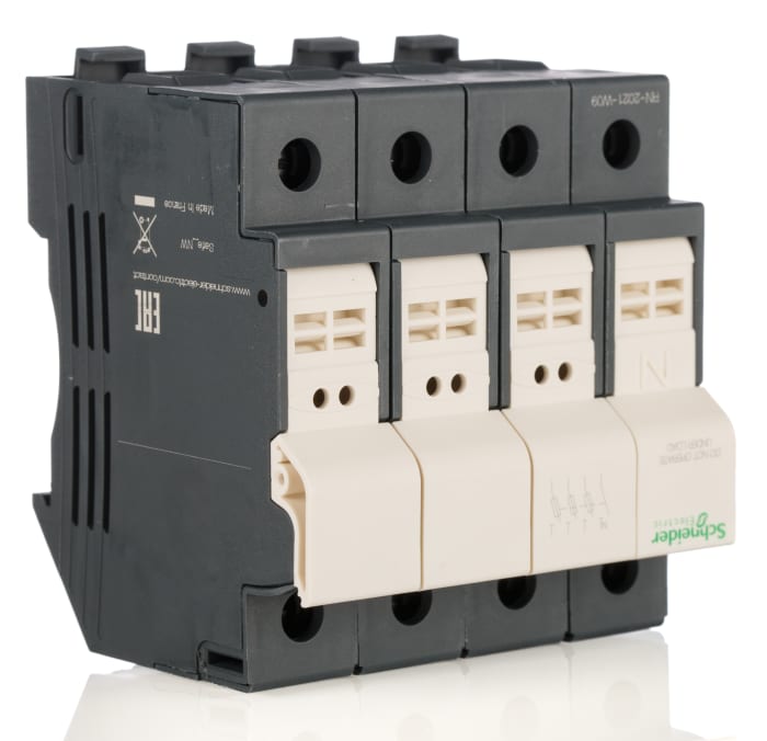 Schneider Electric Sigorta Yuvası (Ray Üzerine Montaja Uygun), 25A, 8,5 x 31,5mm