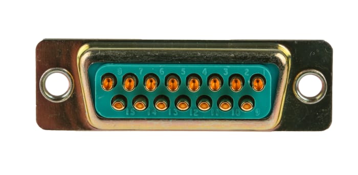RS PRO 15 Way Panel Mount D-sub Connector Plug