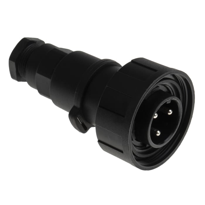 Bulgin Circular Connector, 3 Contacts, Cable, Standard Connector, Plug, Male, IP68, IP69K, Standard Buccaneer Series