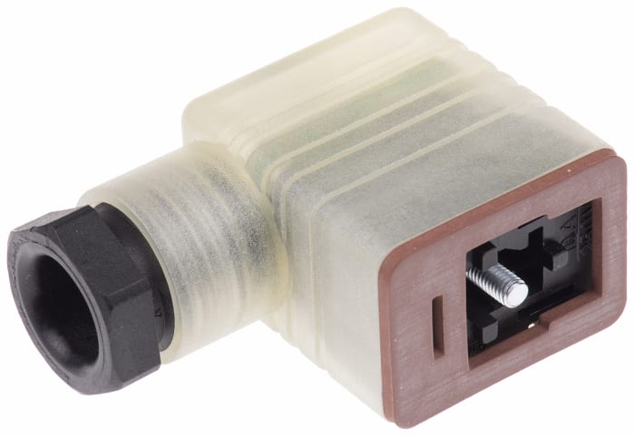Hirschmann GML 2P+E DIN 43650 B, Female Solenoid Valve Connector,  with Indicator Light, 24 V Voltage