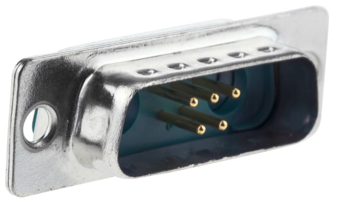 FCT from Molex FM 7 Way Panel Mount D-sub Connector Plug, 2.84mm Pitch