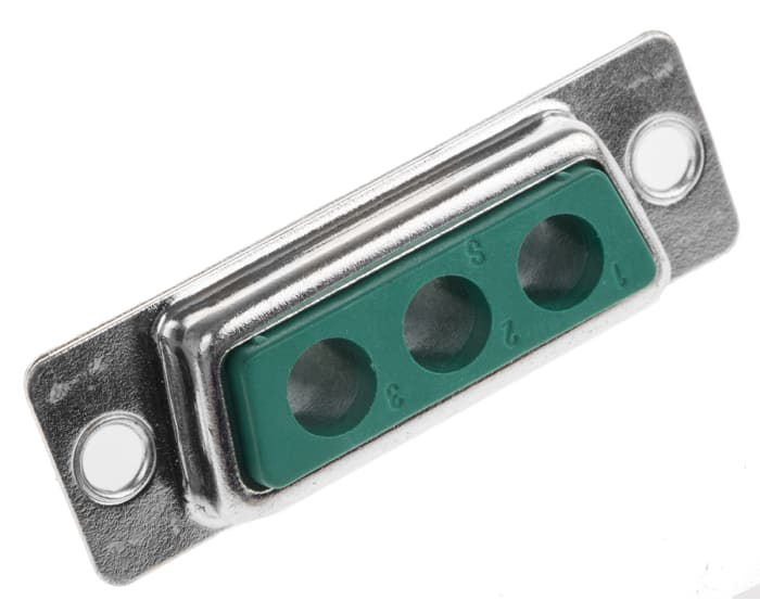 FCT from Molex FM 3 Way Panel Mount D-sub Connector Socket