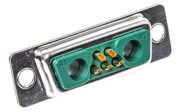 FCT from Molex FM 7 Way Panel Mount D-sub Connector Socket, 2.84mm Pitch