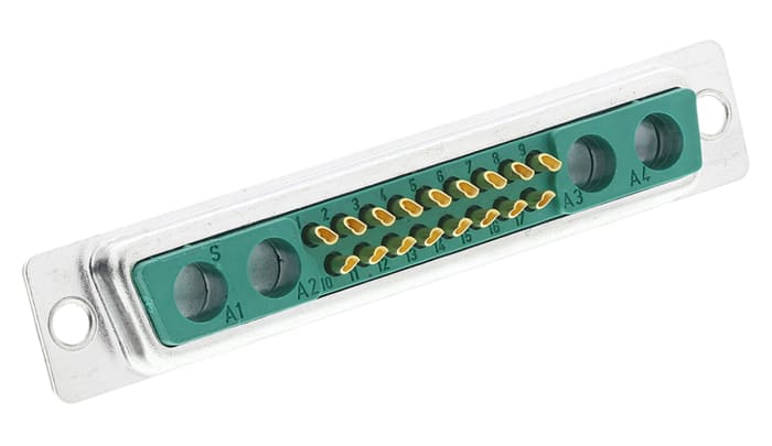FCT from Molex FM 21 Way Panel Mount D-sub Connector Socket
