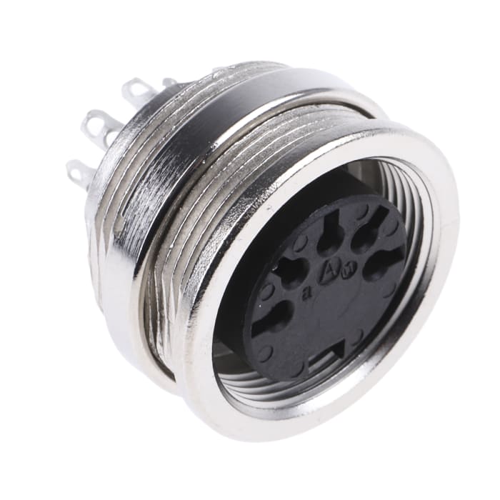 Amphenol Industrial, C 091 A 5 Pole M16 Din Socket, DIN 41524, 4A, 100 V IP40, Screw Lock, Female, Panel Mount