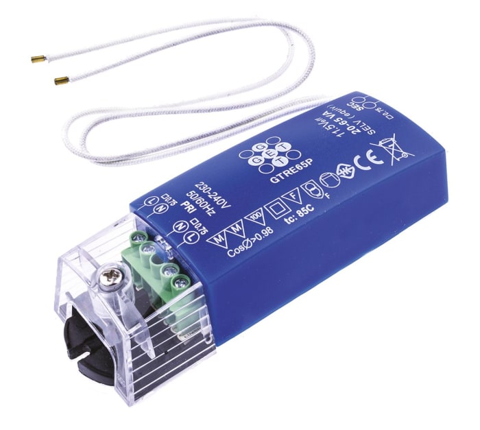 GET Lighting Transformer, 230 → 240V ac, 11.4 → 11.6V ac