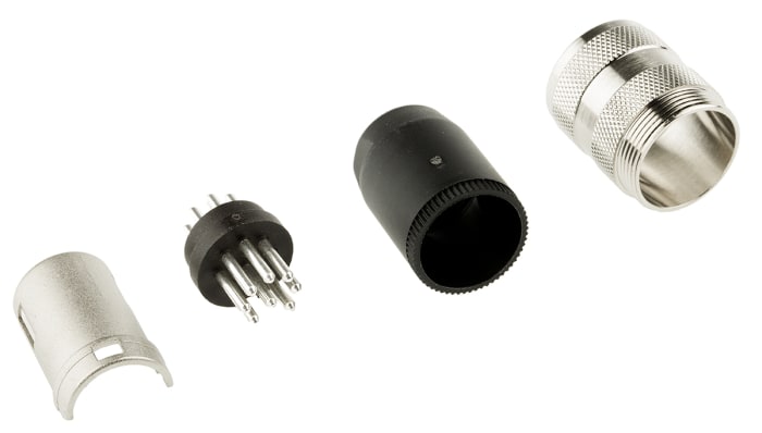 Amphenol Industrial, C 091 A 8 Pole M16 Din Plug, 5A, 100 V ac, Male, Cable Mount