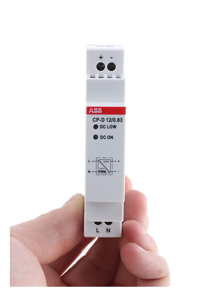 Napájecí zdroj na lištu DIN 10W, počet výstupů: 1 Spínaný 800mA, výstup: 12V dc