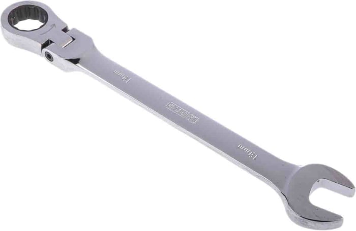 Clé mixte à cliquet RS PRO 19mm en Acier chrome vanadium