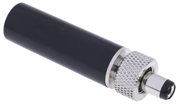 Fiche d'alimentation CC, 5.0A, Ø 2.1mm, Montage sur câble, 12,0 V, 40.4mm