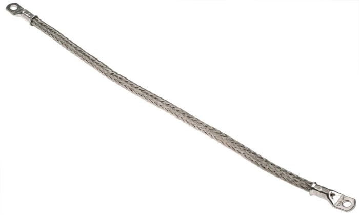 Opletený vodič plocha průřezu 36,19 mm² závrtný šroub M8 délka 0.5m RS PRO 3 x 2 x 16 x 0,2 mm