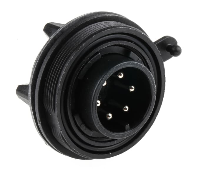 Bulgin Circular Connector, 6 Contacts, Panel Mount, Standard Connector, Plug, Male, IP68, IP69K, Standard Buccaneer