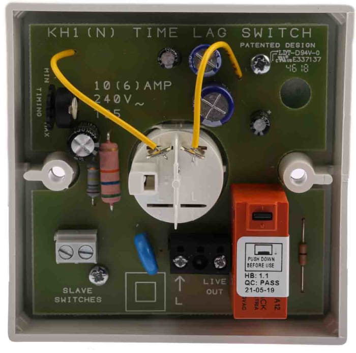 CP Electronics CP Electronics White Timer Light Switch, 2 Way, 1 Gang