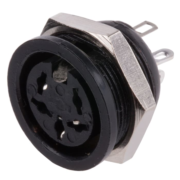 RS PRO 5 Pole Din Socket, 4A, 100 V ac, Female, Panel Mount