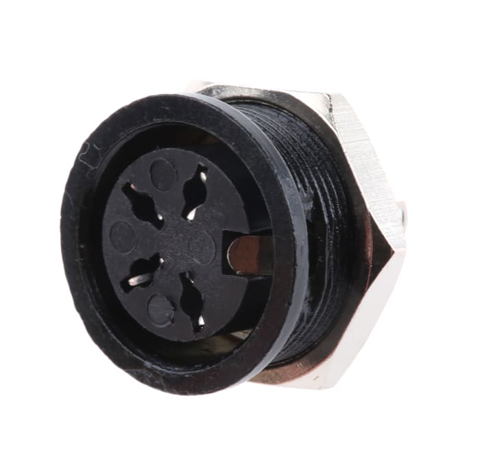 RS PRO 4 Pole Din Socket, 4A, 100 V ac, Female, Panel Mount