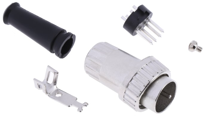 RS PRO 5 Pole Din Plug, 1A, 100 V ac, Bayonet, Male, Cable Mount