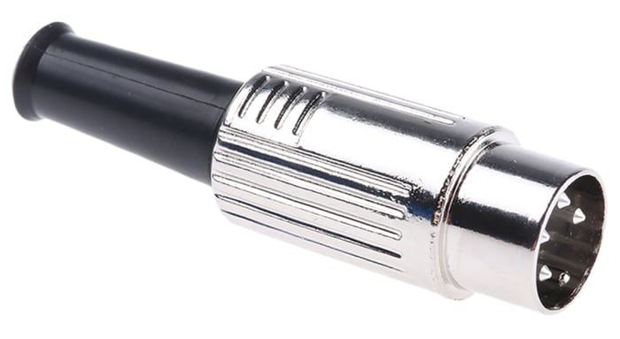 RS PRO 4 Pole Din Plug, 1A, 100 V ac, Male, Cable Mount