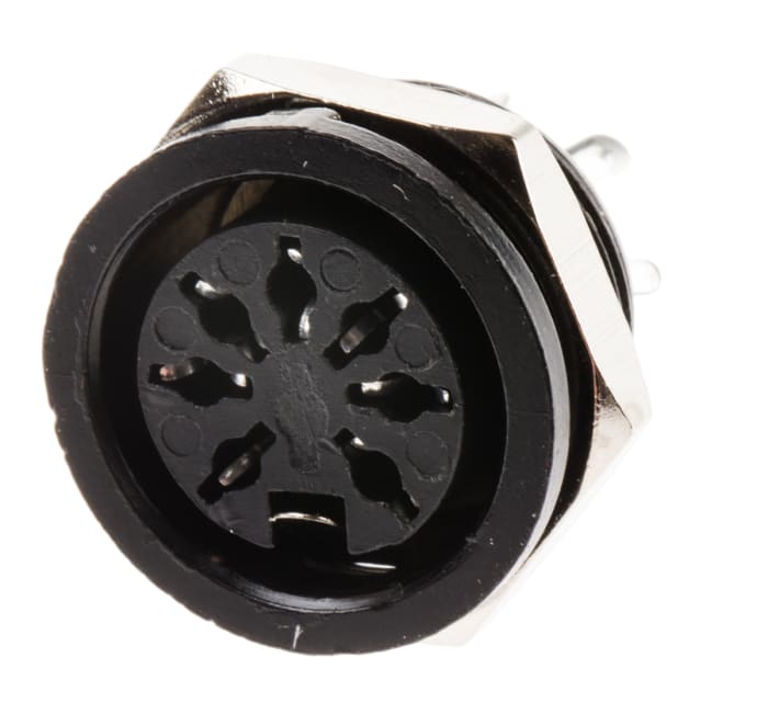 RS PRO 7 Pole Din Socket, 4A, 100 V ac, Female, Panel Mount