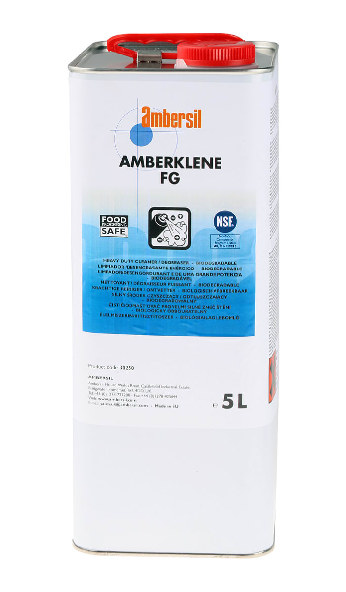 Dégraissant Ambersil Amberklene FG pour nettoyage et dégraissage, 5 l, A base d'eau