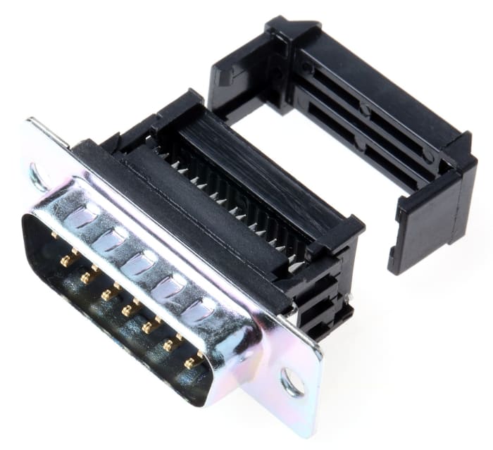 RS PRO 15 Way Cable Mount D-sub Connector Plug, 1.27mm Pitch