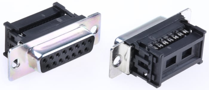 RS PRO 15 Way Cable Mount D-sub Connector Socket, 1.27mm Pitch