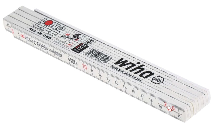 Wiha 2m Plastic Metric Folding Ruler